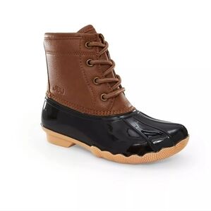 LITTLE Girls & Boys Maplewood Casual Duck Tan Boot Size 12